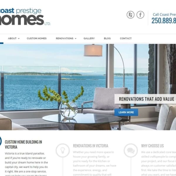 Coast Prestige Homes – web content